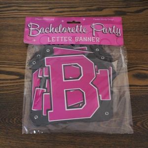 Bachellorette Party Letter Banner